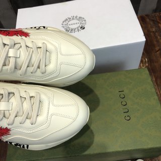 Replica GUCCI - Authenticated Rhyton Trainer - Leather White Floral