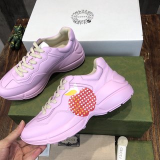 Replica Leather trainers Gucci Pink