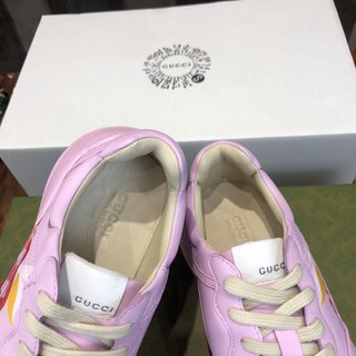 Replica Leather trainers Gucci Pink