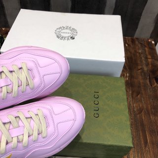 Replica Leather trainers Gucci Pink