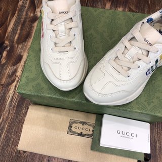 Replica Leather trainers Gucci White