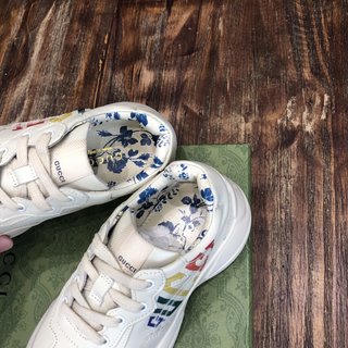 Replica Leather trainers Gucci White