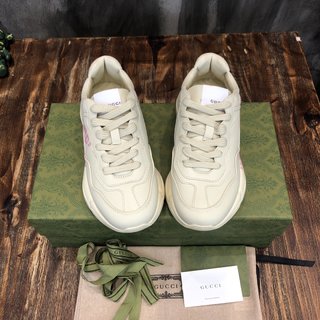 Replica Gucci Lemon Print Rhyton Sneaker