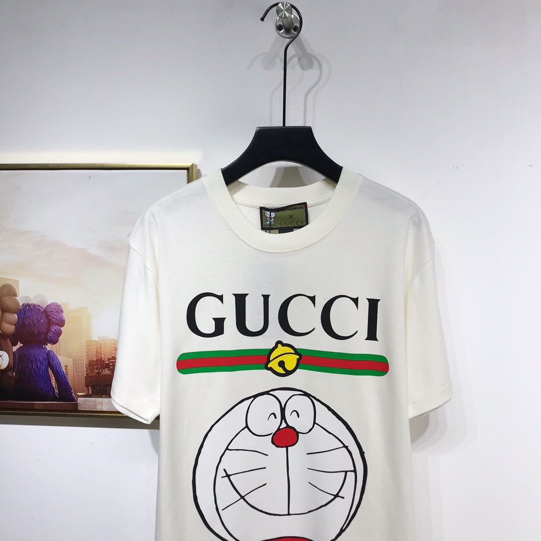 Replica Gucci  Doraemon Printing T-shirt