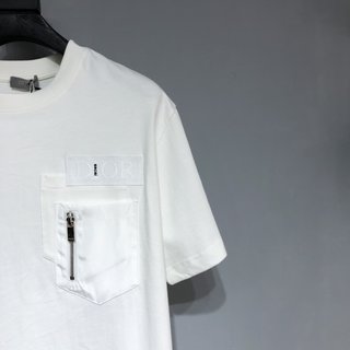 Replica D1or x sacai Patch pocket stitching T-shirt