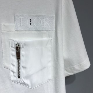 Replica D1or x sacai Patch pocket stitching T-shirt