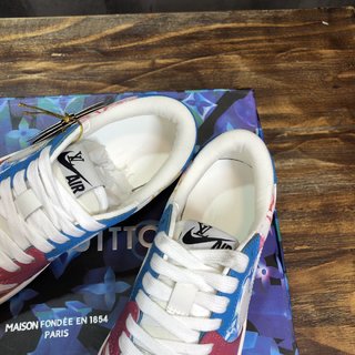 Replica LV x AJ1 Lace-up Sneakers In Pink