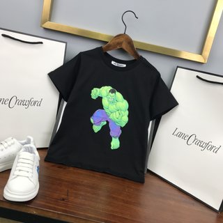 Replica Balenciaga Little Boy's & Boy's The Incredible Hulk T-Shirt - Black Green - Size 10