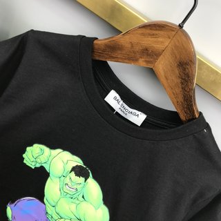 Replica Balenciaga Little Boy's & Boy's The Incredible Hulk T-Shirt - Black Green - Size 10