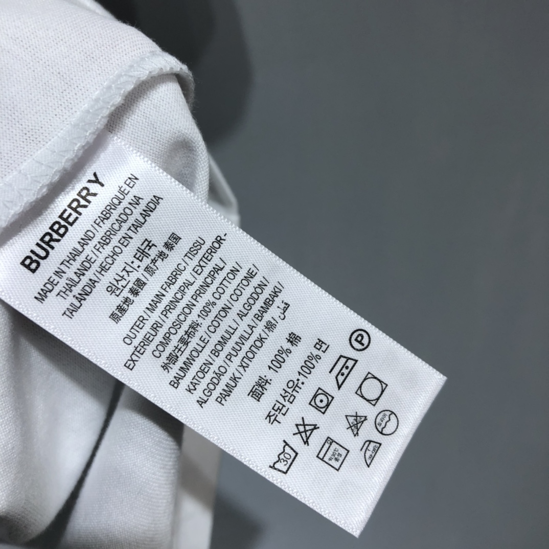 Replica BURBERRY 2022 new Demon embroidery T-shirt