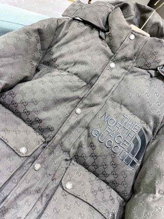 Replica The North Face*Gucci 2022 new down jacket in grey