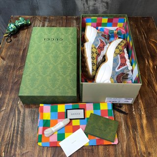 Replica Gucci Gg Rhyton Multicolor Yellow Sneakers Shoes