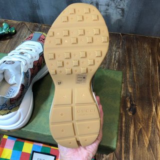 Replica Gucci Gg Rhyton Multicolor Yellow Sneakers Shoes