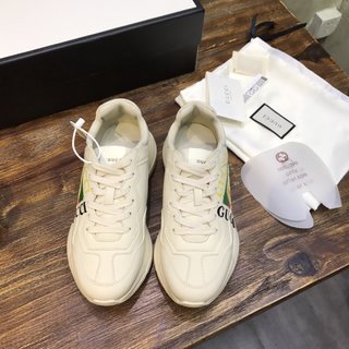 Replica Gucci Rhython Leather Sneaker 'Square Logo'