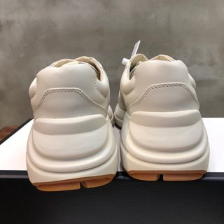 Replica Gucci Cream Leather Rhyton Low Top Sneakers