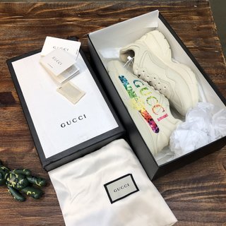 Replica Gucci | Shoes | Gucci Rhyton Womens Leather Sneakers