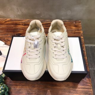 Replica Gucci | Shoes | Gucci Rhyton Womens Leather Sneakers