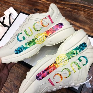 Replica Gucci | Shoes | Gucci Rhyton Womens Leather Sneakers