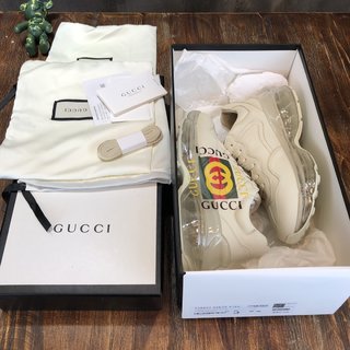 Replica Gucci Rhyton Leather Sneaker 'Vintage Logo'