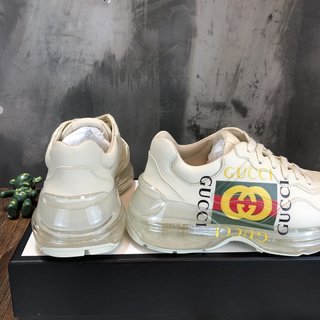 Replica Gucci Rhyton Leather Sneaker 'Vintage Logo'