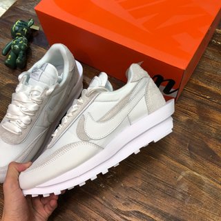 Replica Nike Sacai X Ldwaffle 'white Nylon' Size 7