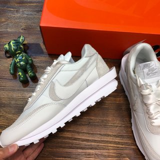 Replica Nike Sacai X Ldwaffle 'white Nylon' Size 7