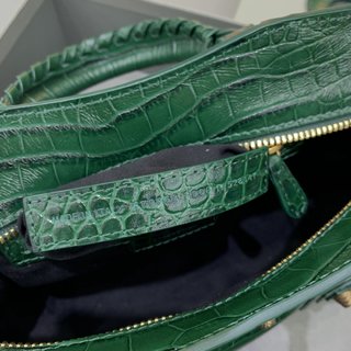 Replica Balenciaga - Classic Metalic Handbag - Trusted Luxury - Leather Green for Women