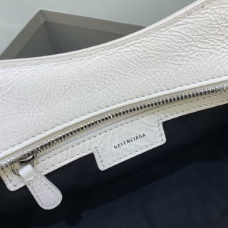 Replica Balenciaga | Women Xs Neo Cagole Leather Shoulder Bag Optic White Unique