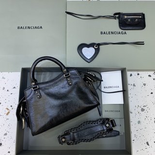 Replica Balenciaga Neo Cagole XS Handbag In Black, For Women, Women's Bags 10.2in/26cm