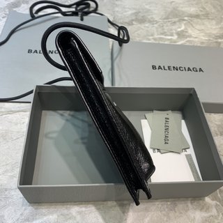 Replica Balenciaga - Explorer Logo-print Leather Pouch - Mens - Black