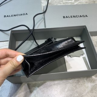 Replica Balenciaga - Explorer Logo-print Leather Pouch - Mens - Black