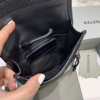 Replica Balenciaga - Explorer Logo-print Leather Pouch - Mens - Black