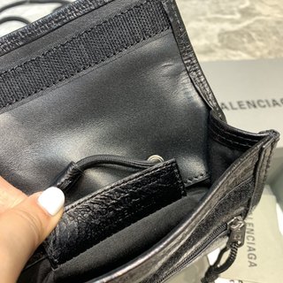 Replica Balenciaga - Explorer Logo-print Leather Pouch - Mens - Black