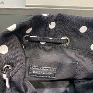 Replica Balenciaga - XS Wheel polka dot bucket bag - women - Polyamide - One Size - Black