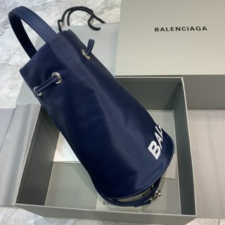 Replica Balenciaga - Wheel XS drawstring bucket bag - women - Recycled Polyamide - One Size