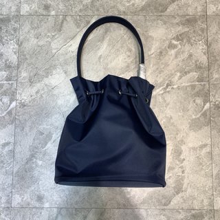 Replica Wheel embroidered canvas bucket bag One size / Black