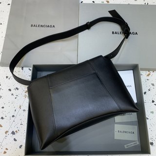 Replica Balenciaga | Women Small Hourglass Leather Shoulder Bag Black Unique