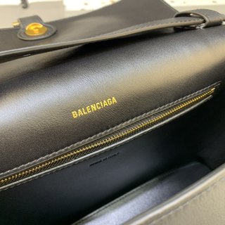 Replica Balenciaga - Downtown Xs Leather Shoulder Bag - Womens - Black