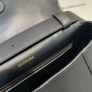 Replica Balenciaga - Downtown S Leather Bag - Womens - Black