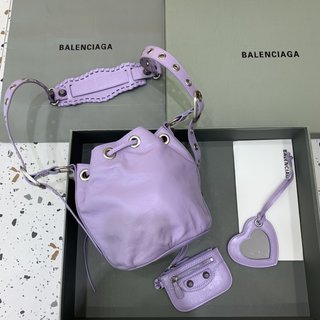 Replica Balenciaga - XS Le Cagole bucket bag - women - Calf Leather - One Size - Purple