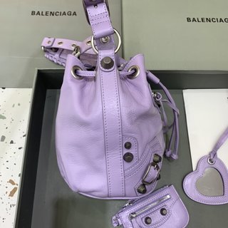 Replica Balenciaga - XS Le Cagole bucket bag - women - Calf Leather - One Size - Purple