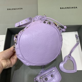 Replica Balenciaga - XS Le Cagole bucket bag - women - Calf Leather - One Size - Purple