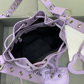 Replica Balenciaga - XS Le Cagole bucket bag - women - Calf Leather - One Size - Purple