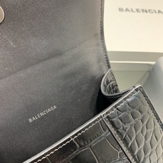 Replica Balenciaga - Hourglass XS top handle bag - women - Leather - One Size - Black