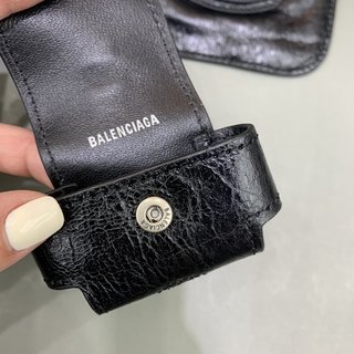 Replica BALENCIAGA - Le Cagole card and coin holder, Women , Black