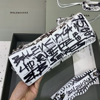 Replica Balenciaga | Women Xs Neo Cagole Leather Shoulder Bag Optic White Unique