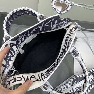 Replica Balenciaga | Women Xs Neo Cagole Leather Shoulder Bag Optic White Unique