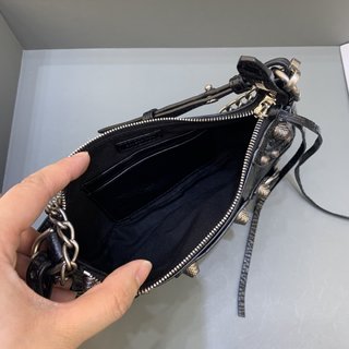 Replica Balenciaga Le Cagole Mini Leather Crossbody Bag, Black, Women's, Handbags & Purses Crossbody Bags & Camera Bags