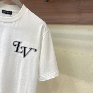 Replica Valentino Vltn Embroidered Cotton T-shirt Man White