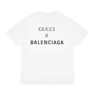 Replica Balenciaga T-Shirt Large Fit - White